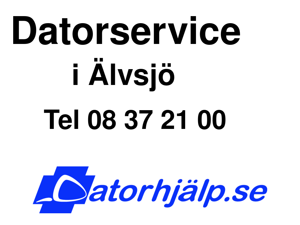 Datorservice i Älvsjö
