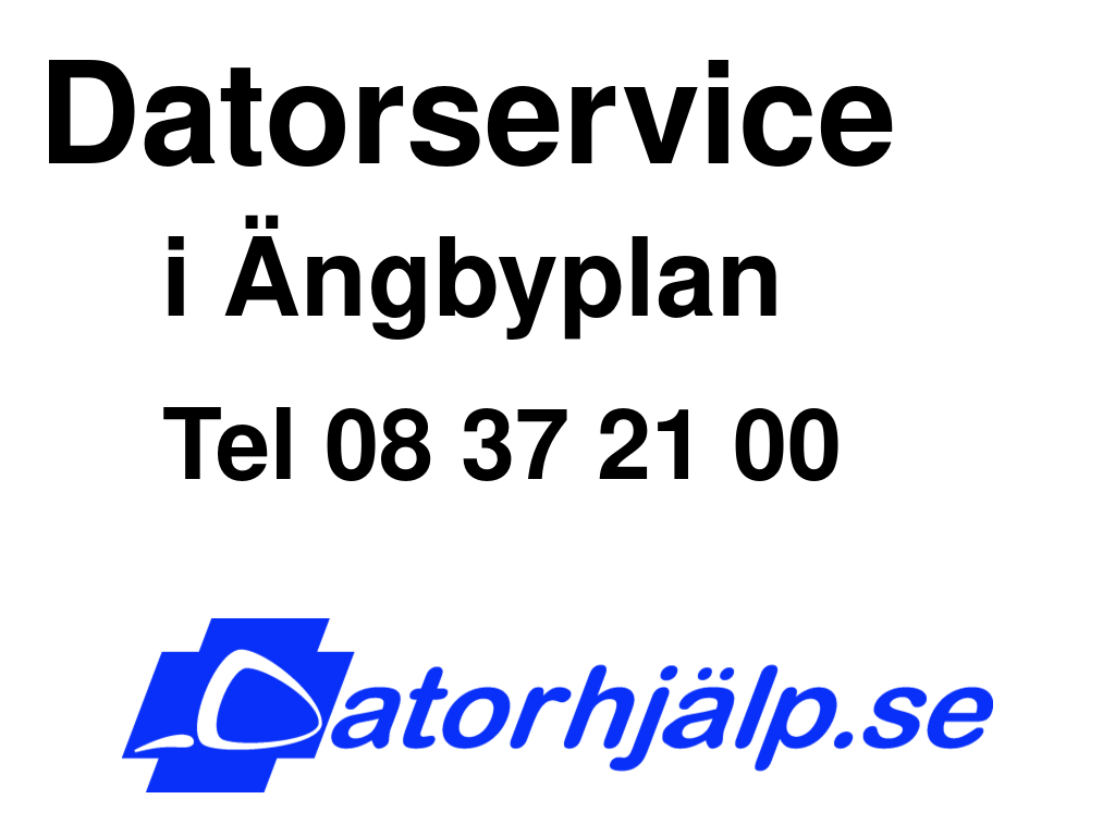 Datorservice i Ängbyplan
