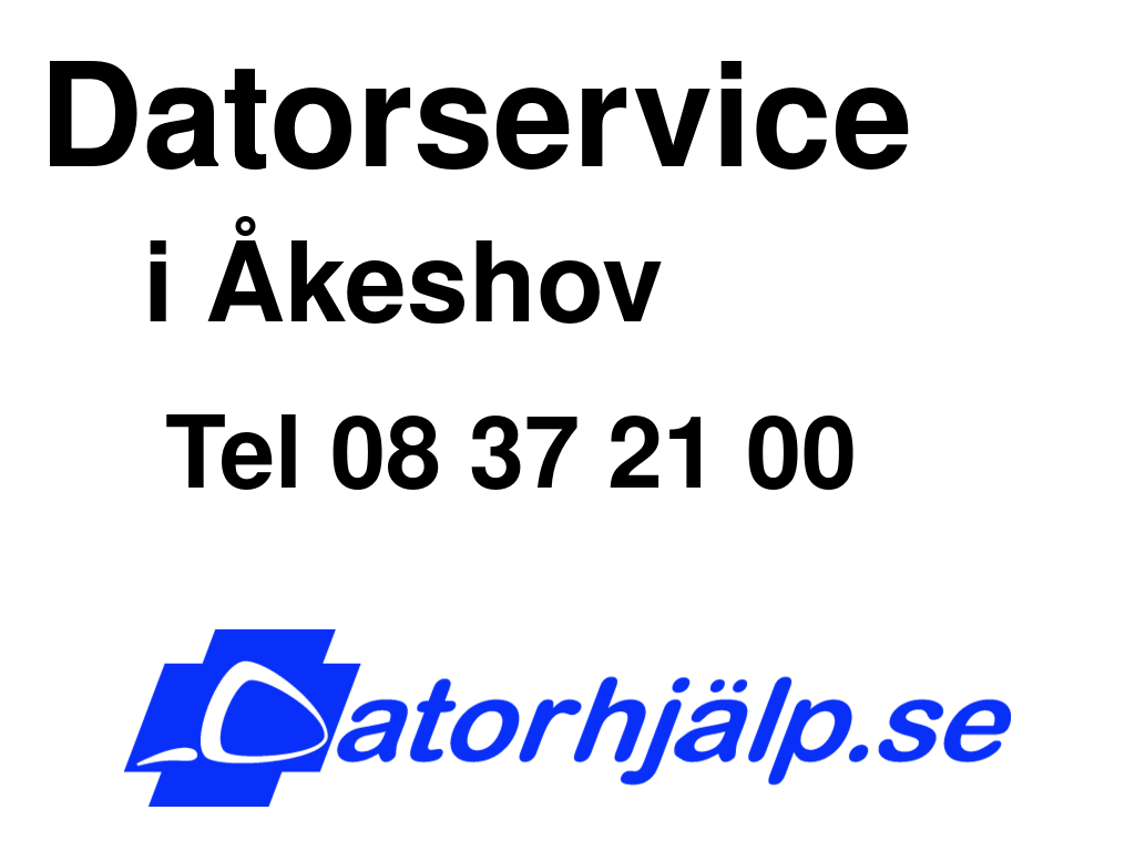 Datorservice i Åkeshov
