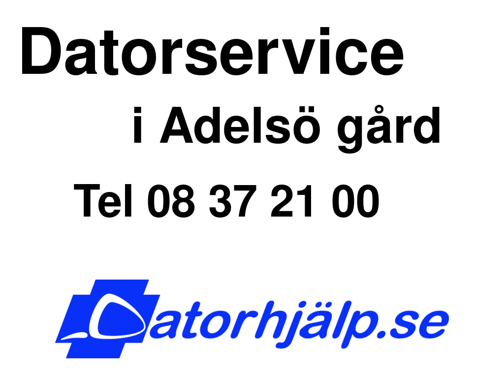 Datorservice i Adelsö gård
