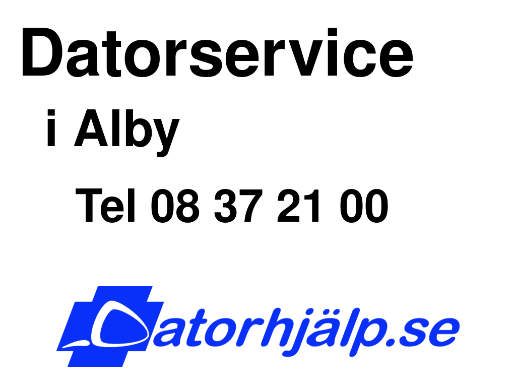 Datorservice i Alby
