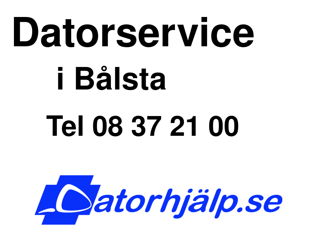 Datorservice i Bålsta
