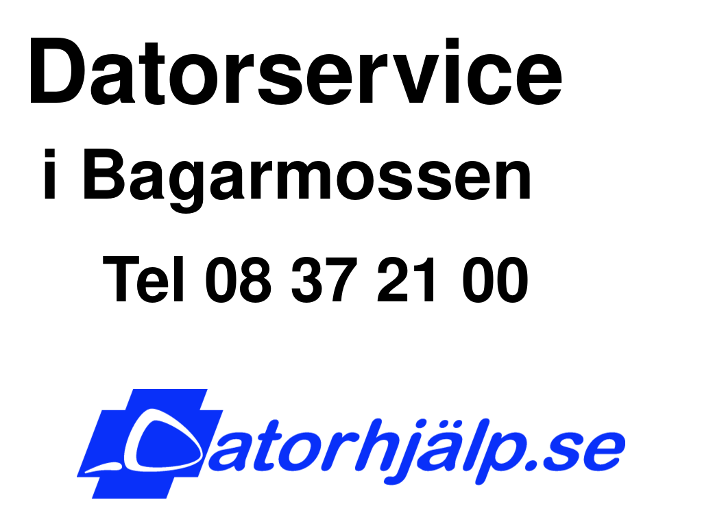 Datorservice i Bagarmossen
