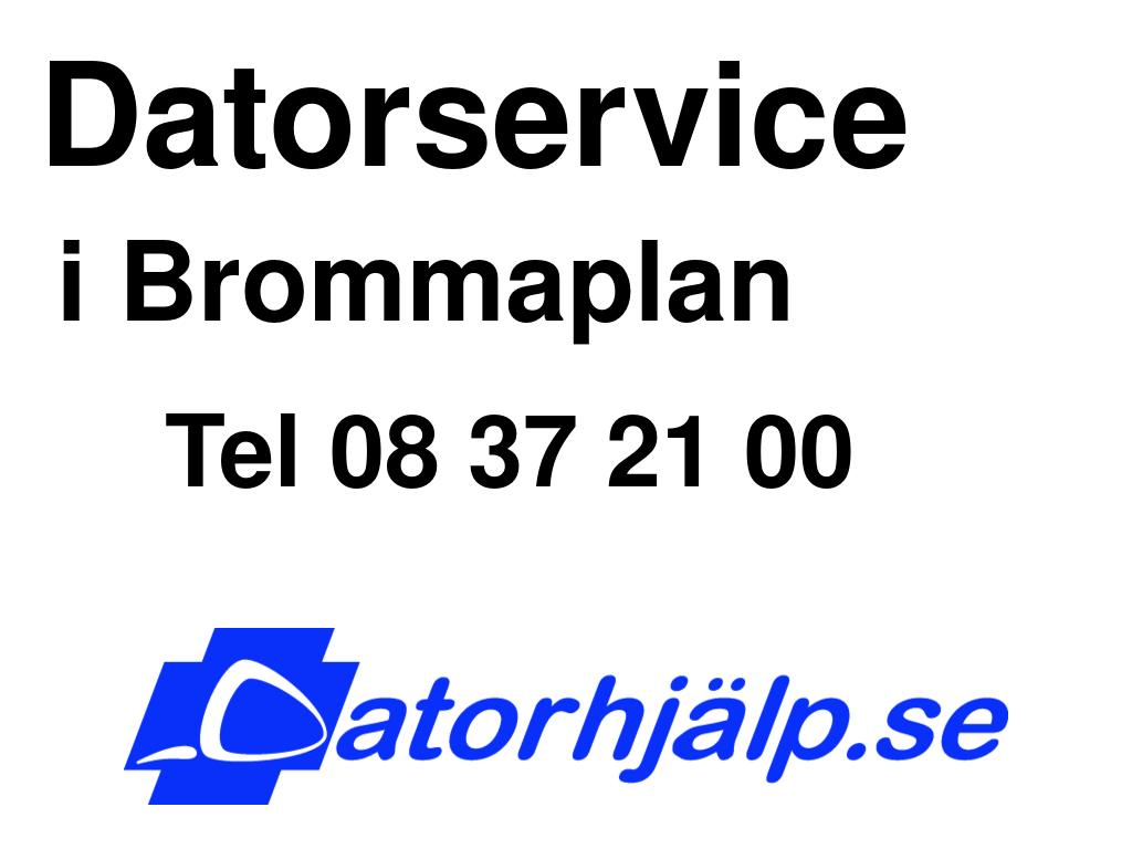 Datorservice i Brommaplan
