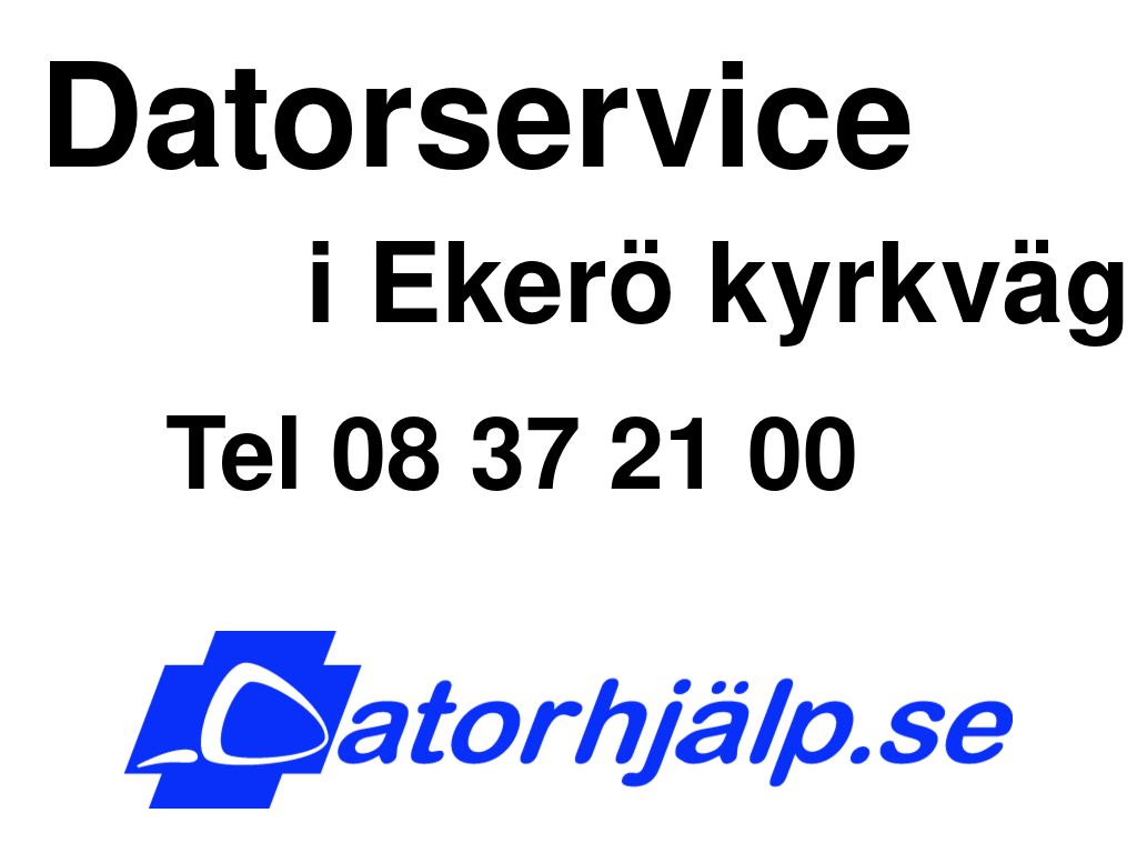 Datorservice i Ekerö kyrkväg
