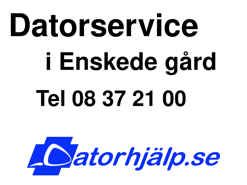 Datorservice i Enskede gård
