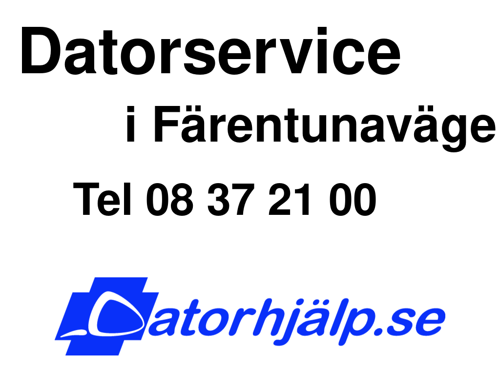 Datorservice i Färentunavägen
