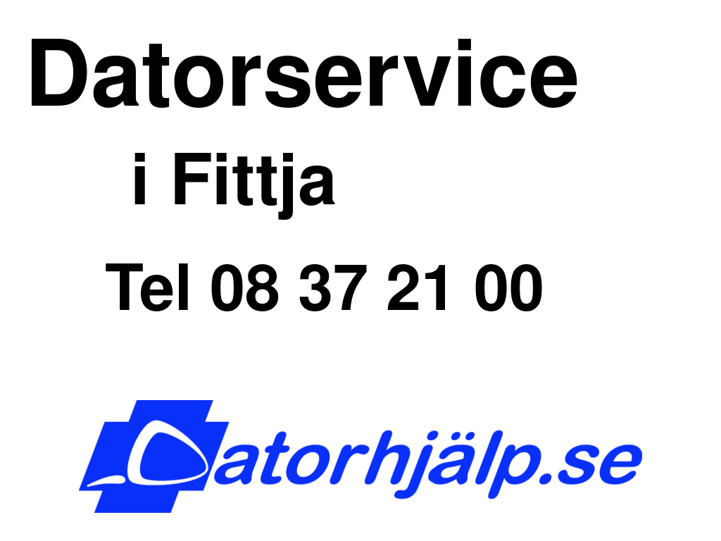 Datorservice i Fittja
