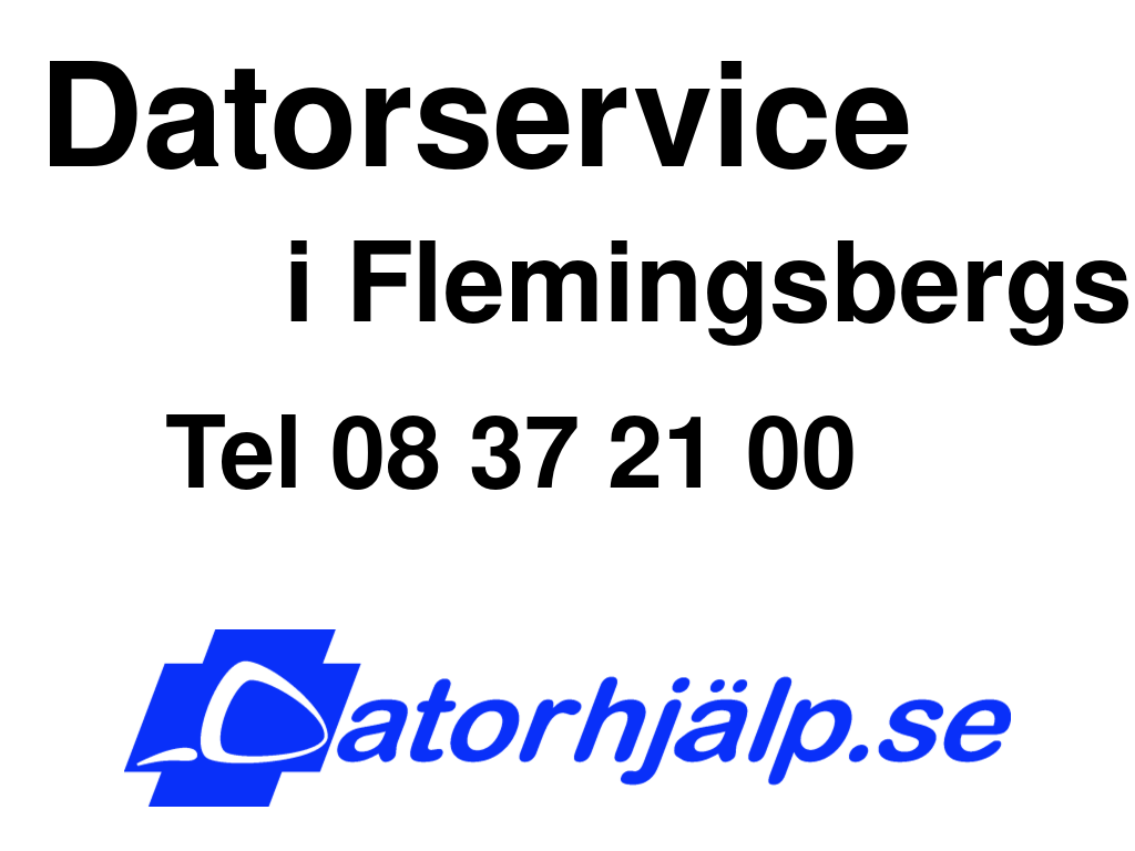 Datorservice i Flemingsbergs station
