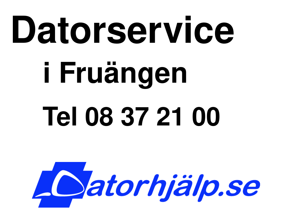 Datorservice i Fruängen
