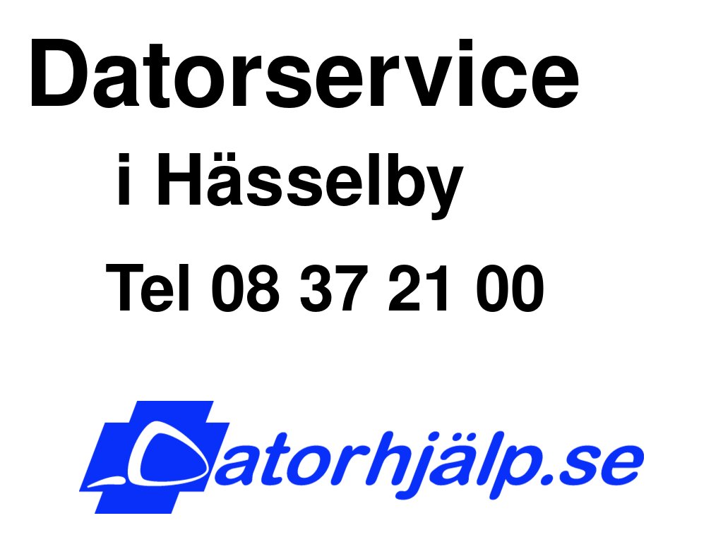 Datorservice i Hässelby
