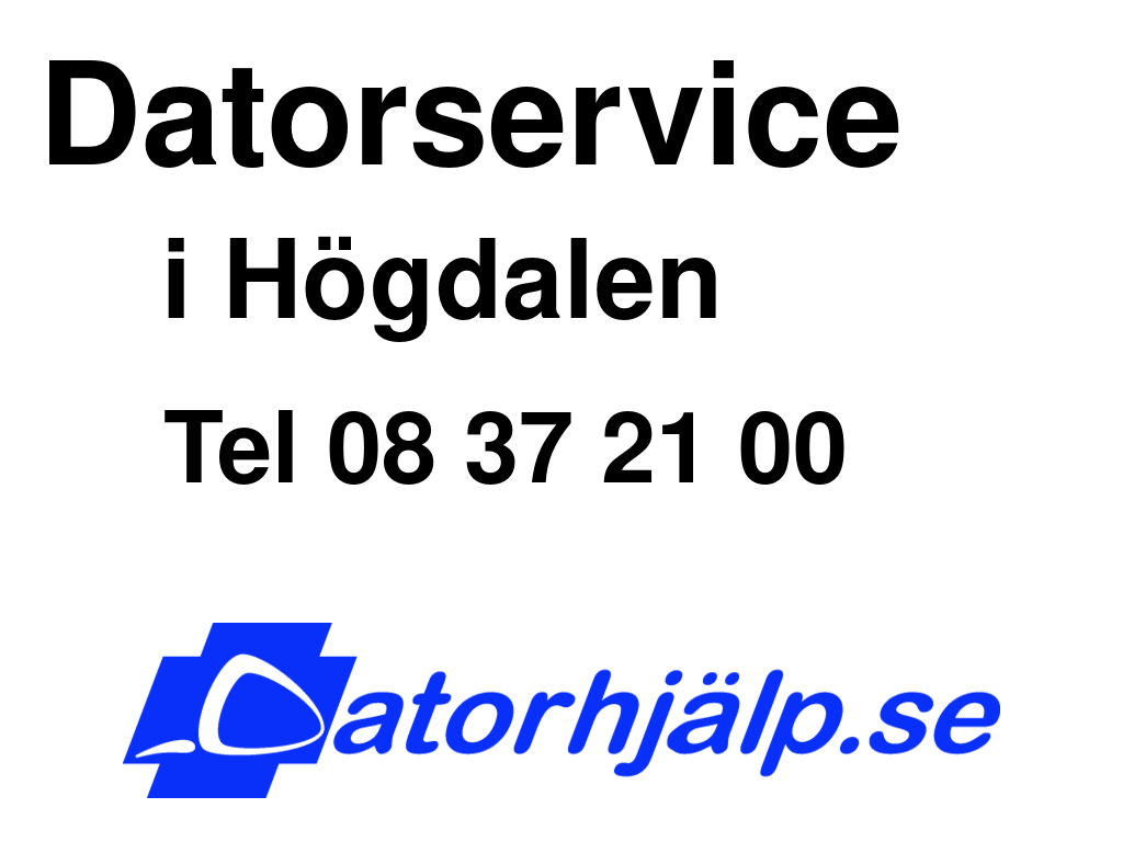 Datorservice i Högdalen
