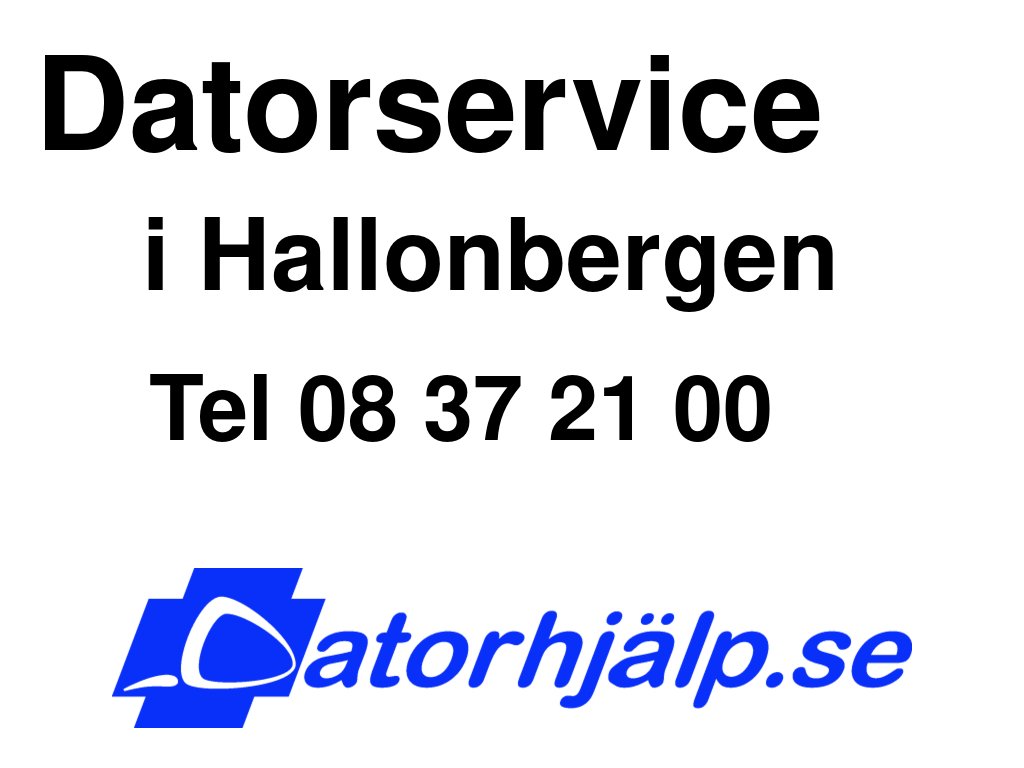Datorservice i Hallonbergen

