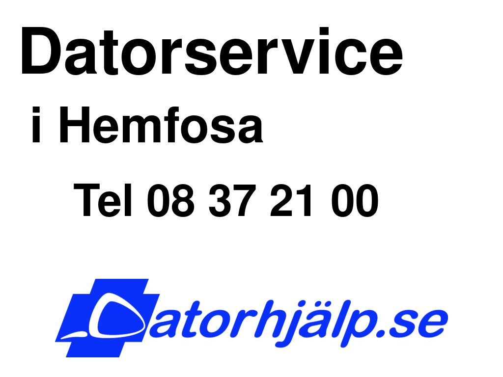 Datorservice i Hemfosa
