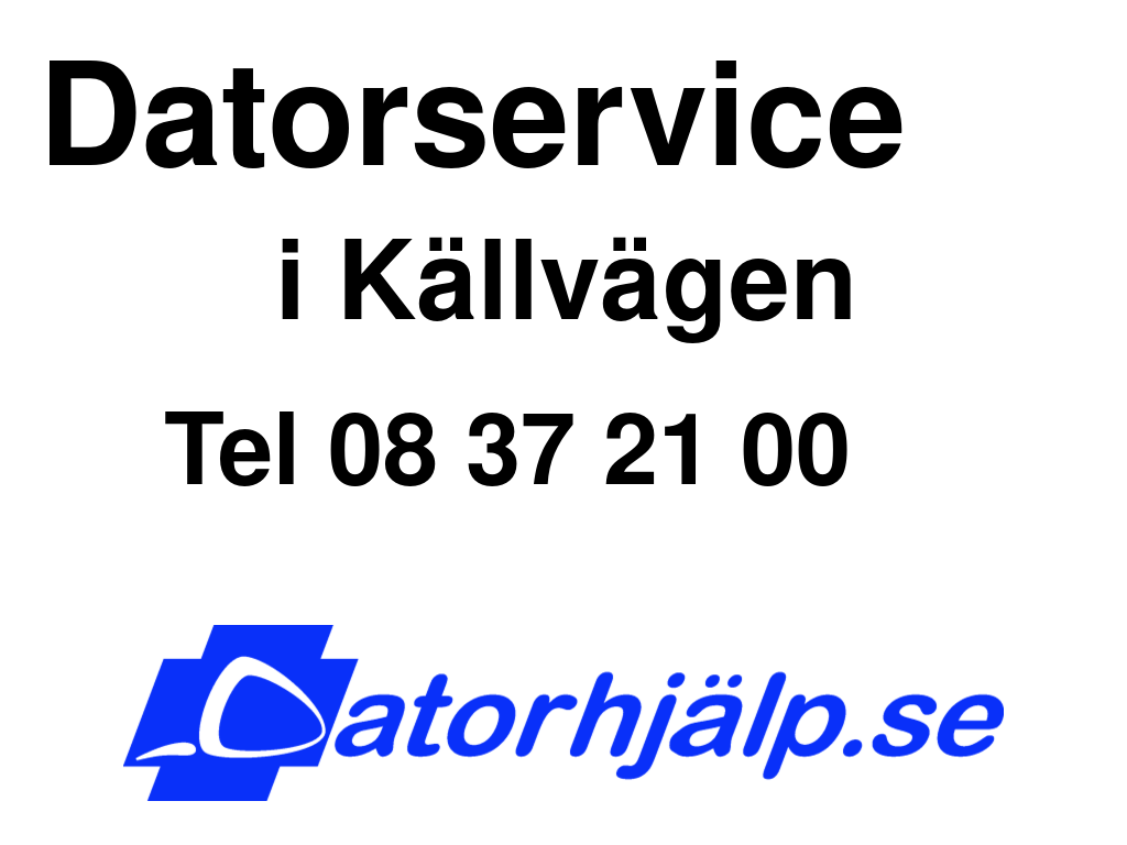 Datorservice i Källvägen
