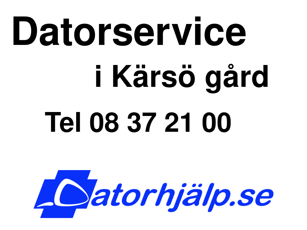 Datorservice i Kärsö gård
