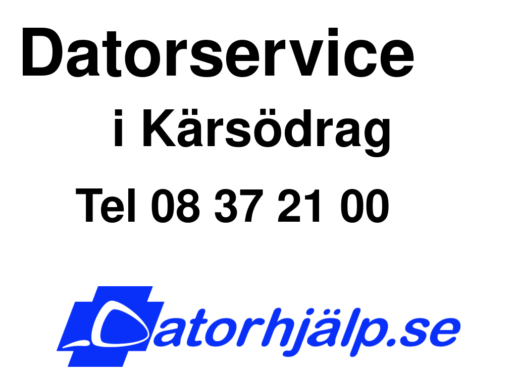 Datorservice i Kärsödrag
