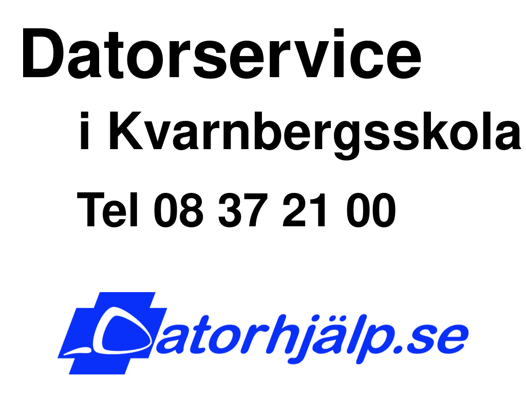 Datorservice i Kvarnbergsskolan
