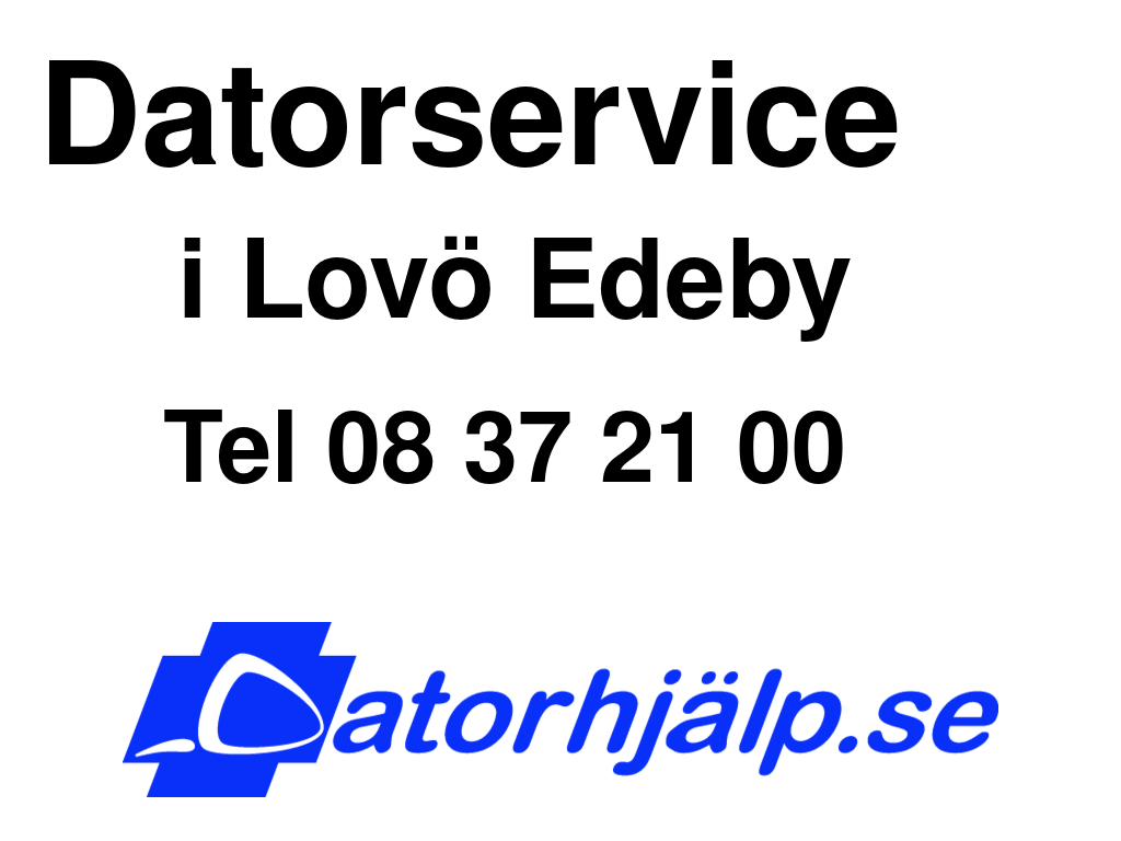 Datorservice i Lovö Edeby
