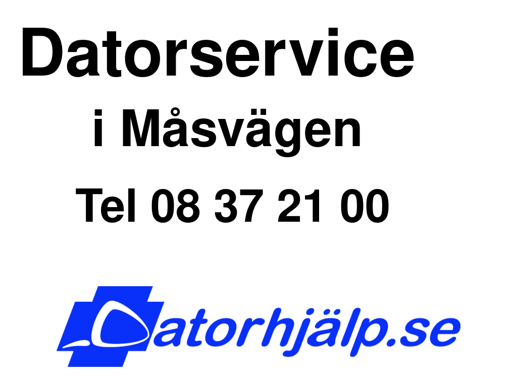 Datorservice i Måsvägen
