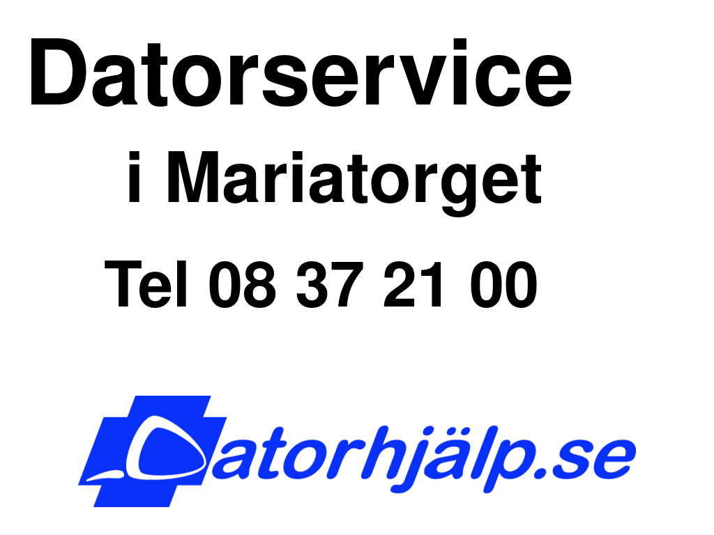 Datorservice i Mariatorget
