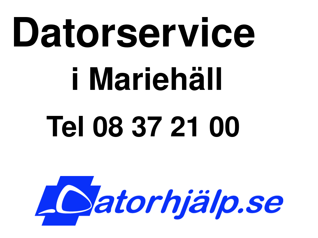 Datorservice i Mariehäll
