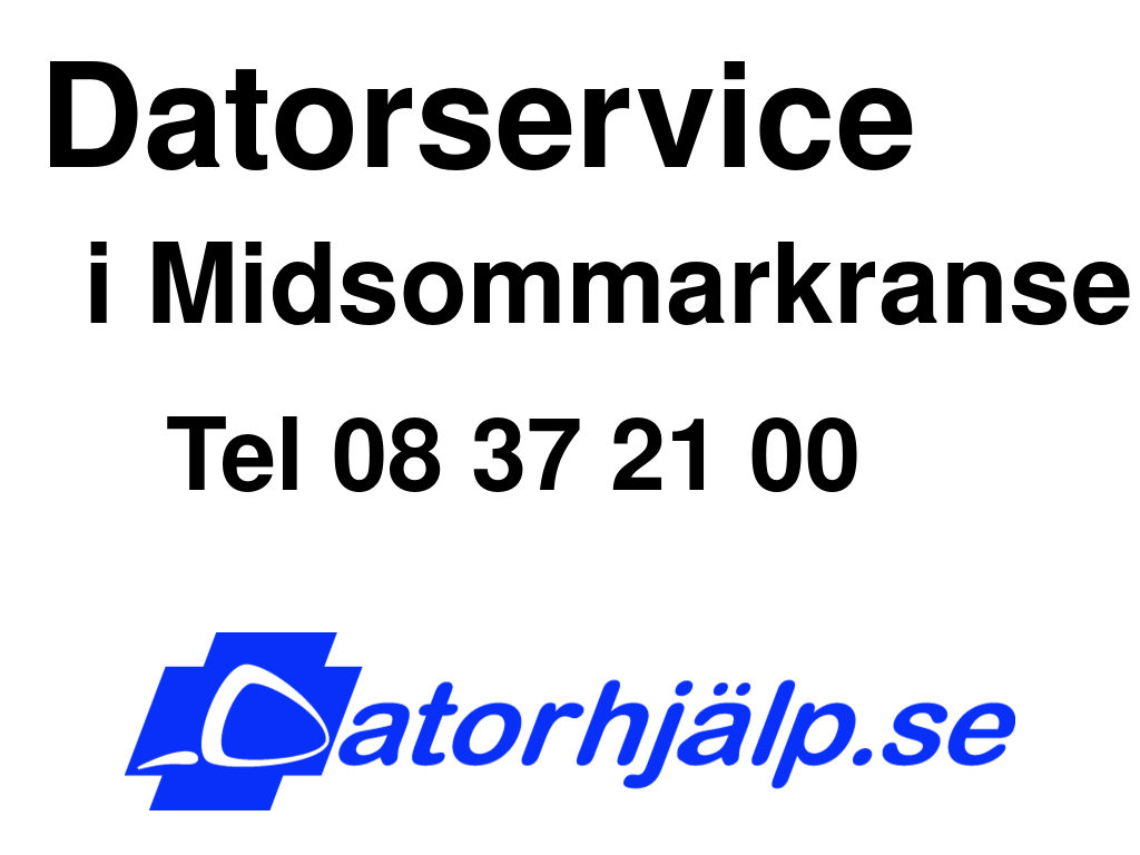 Datorservice i Midsommarkransen
