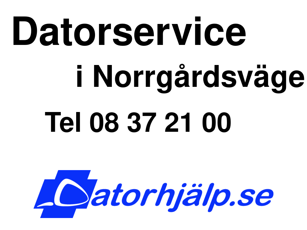 Datorservice i Norrgårdsvägen
