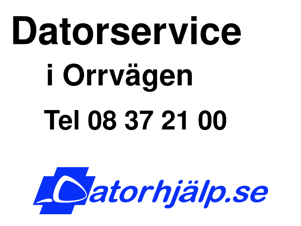 Datorservice i Orrvägen
