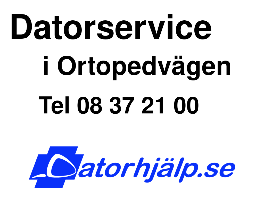 Datorservice i Ortopedvägen
