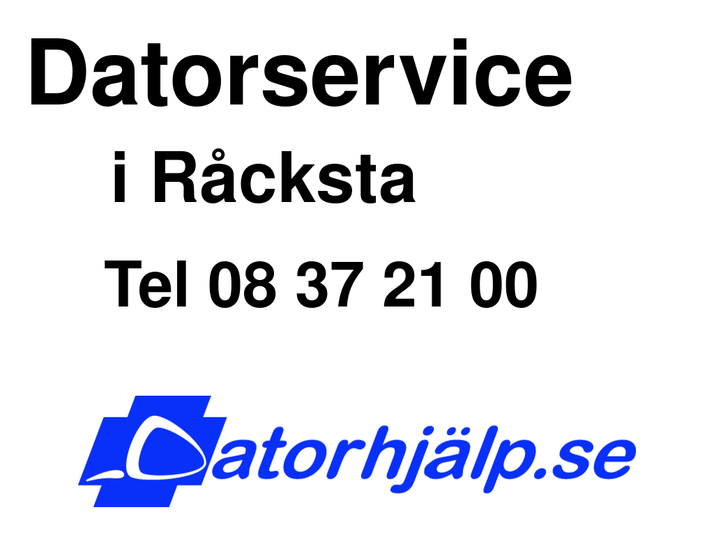 Datorservice i Råcksta
