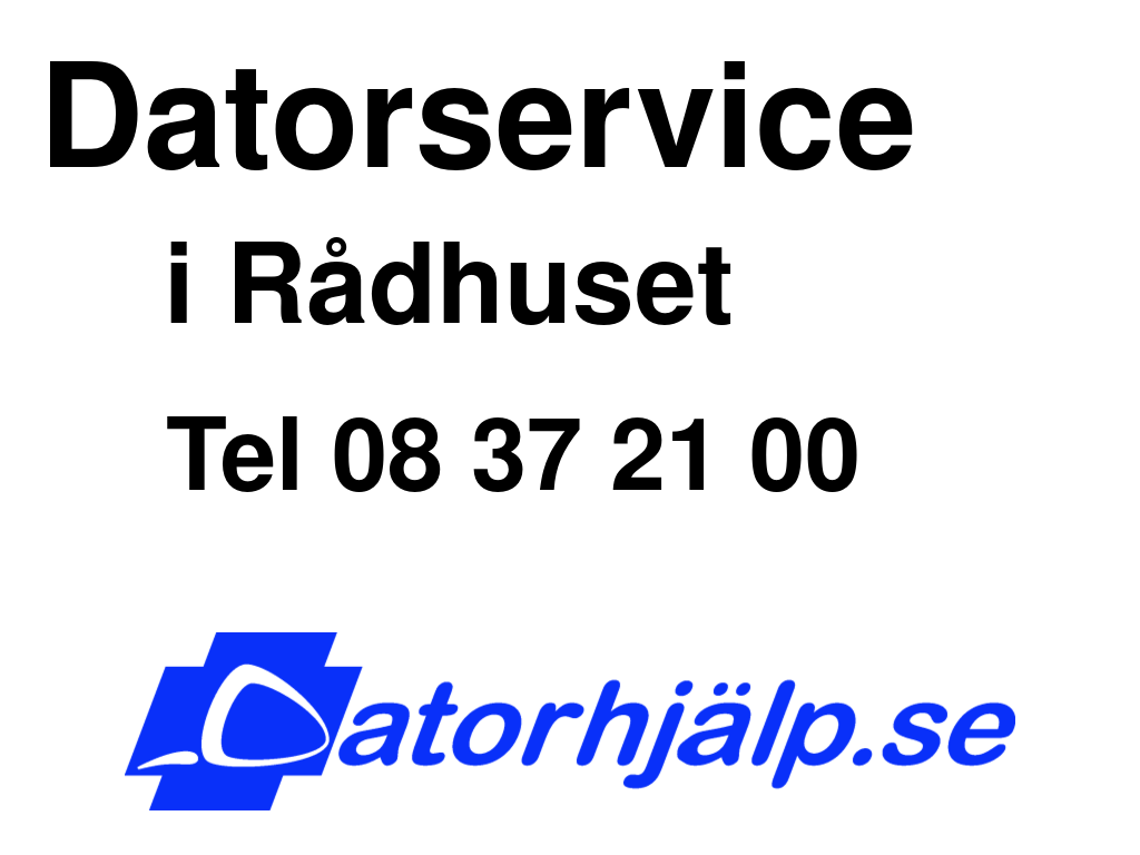 Datorservice i Rådhuset
