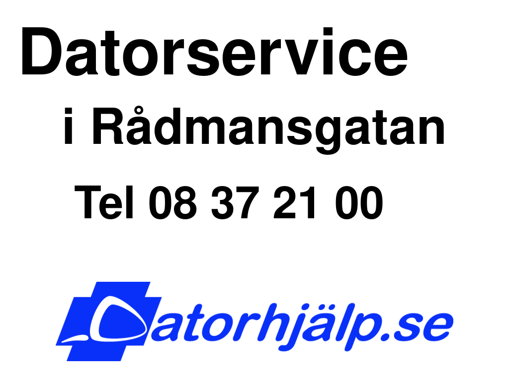 Datorservice i Rådmansgatan
