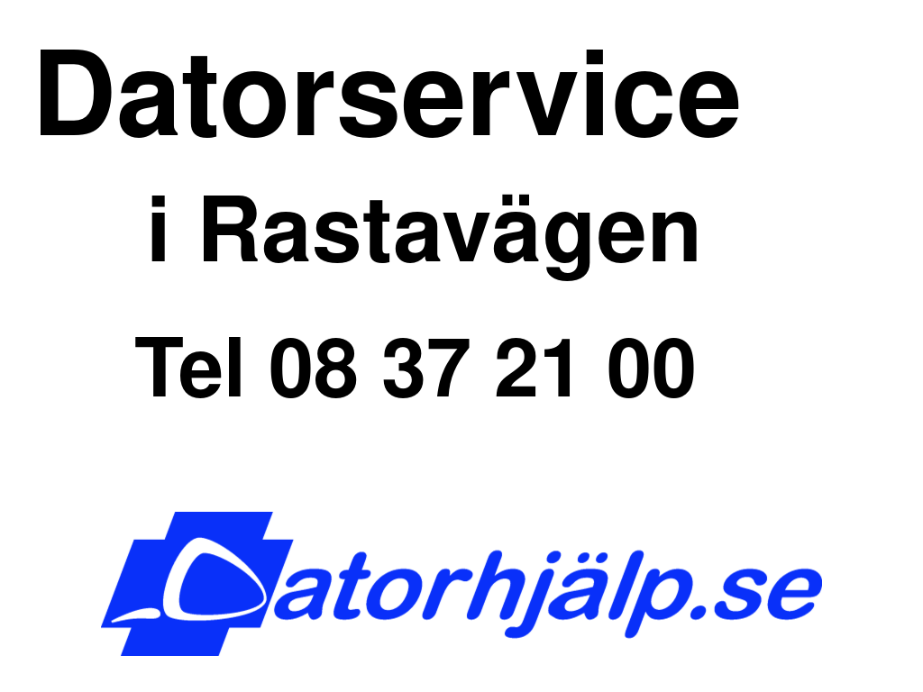 Datorservice i Rastavägen
