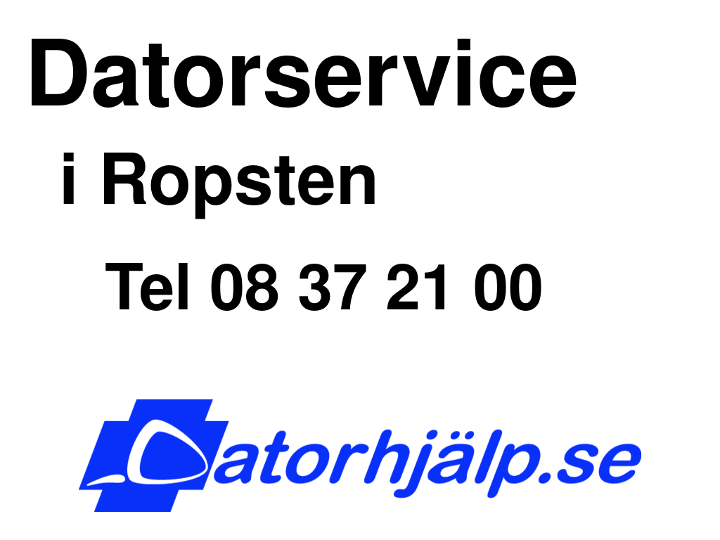 Datorservice i Ropsten
