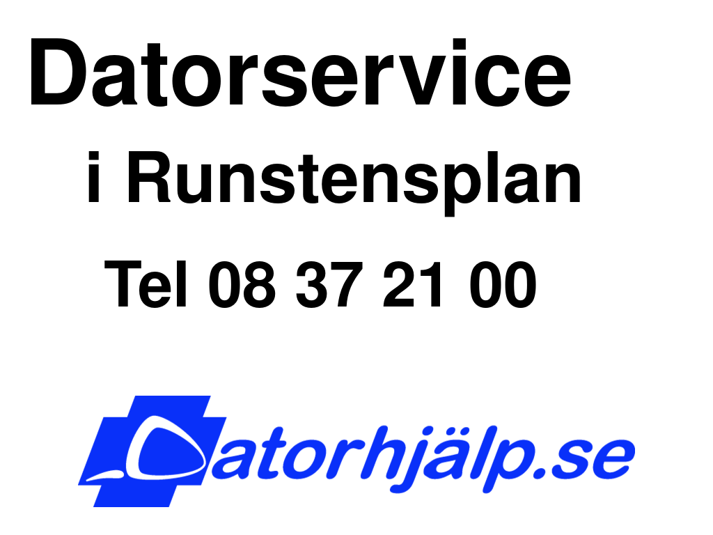 Datorservice i Runstensplan
