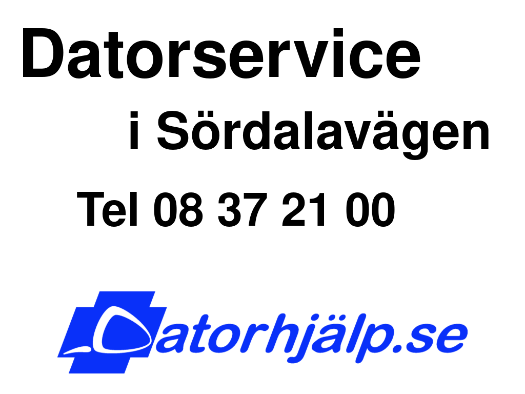 Datorservice i Sördalavägen
