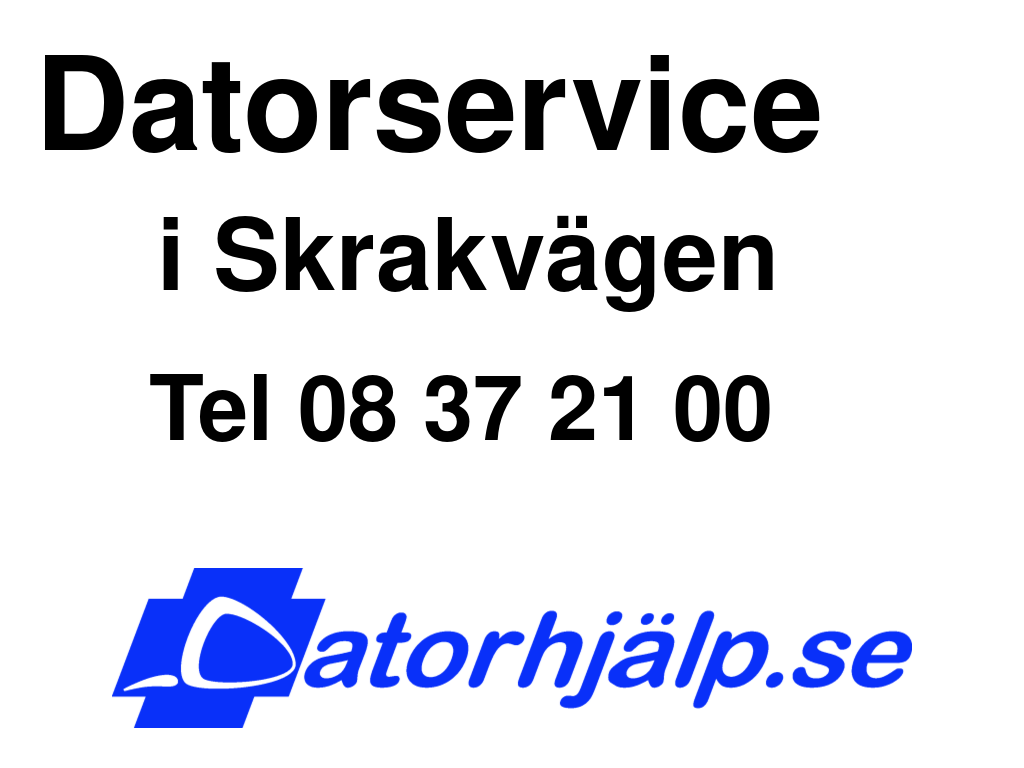 Datorservice i Skrakvägen
