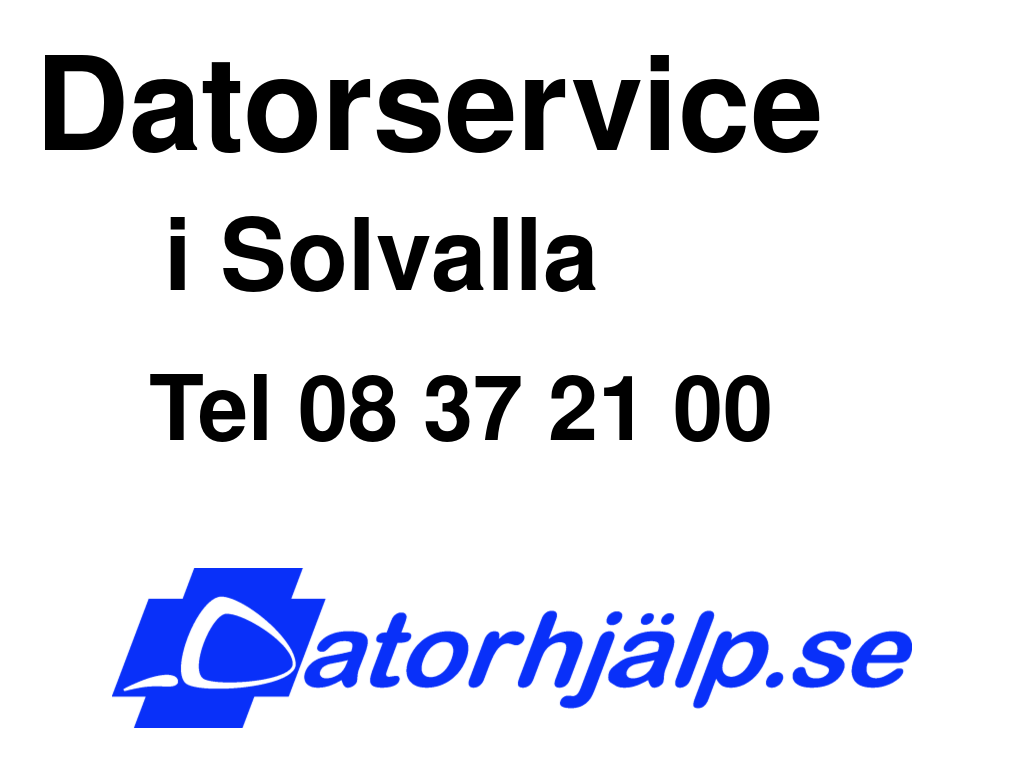 Datorservice i Solvalla
