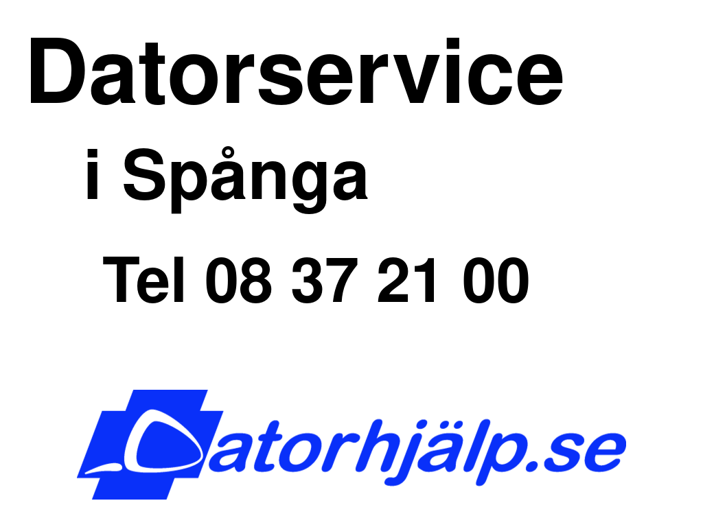 Datorservice i Spånga
