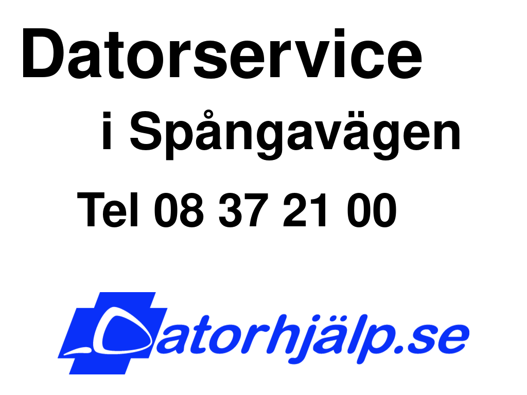 Datorservice i Spångavägen
