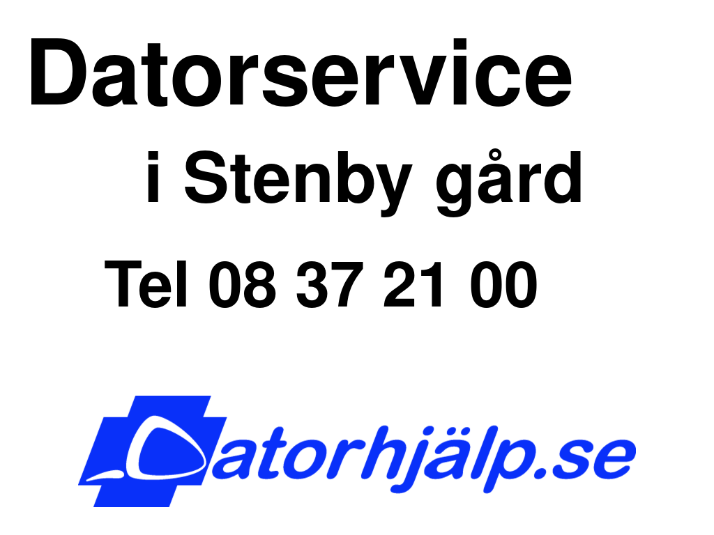 Datorservice i Stenby gård
