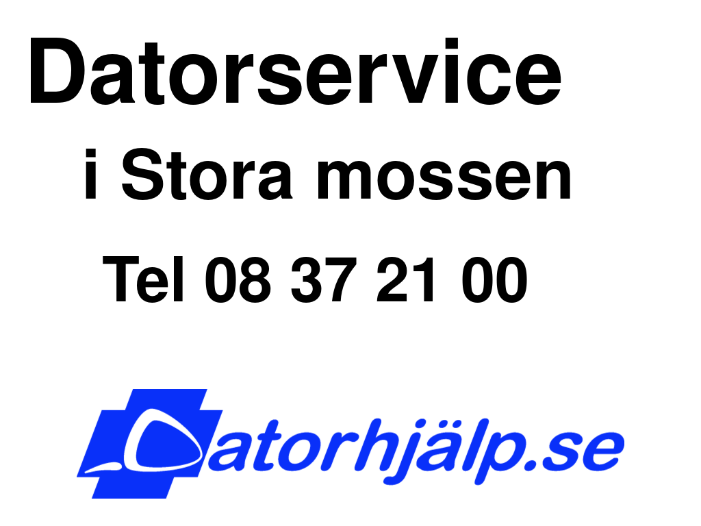 Datorservice i Stora mossen
