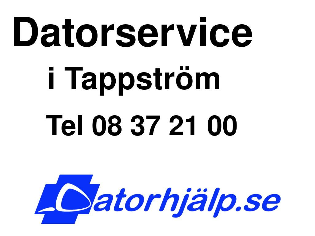 Datorservice i Tappström
