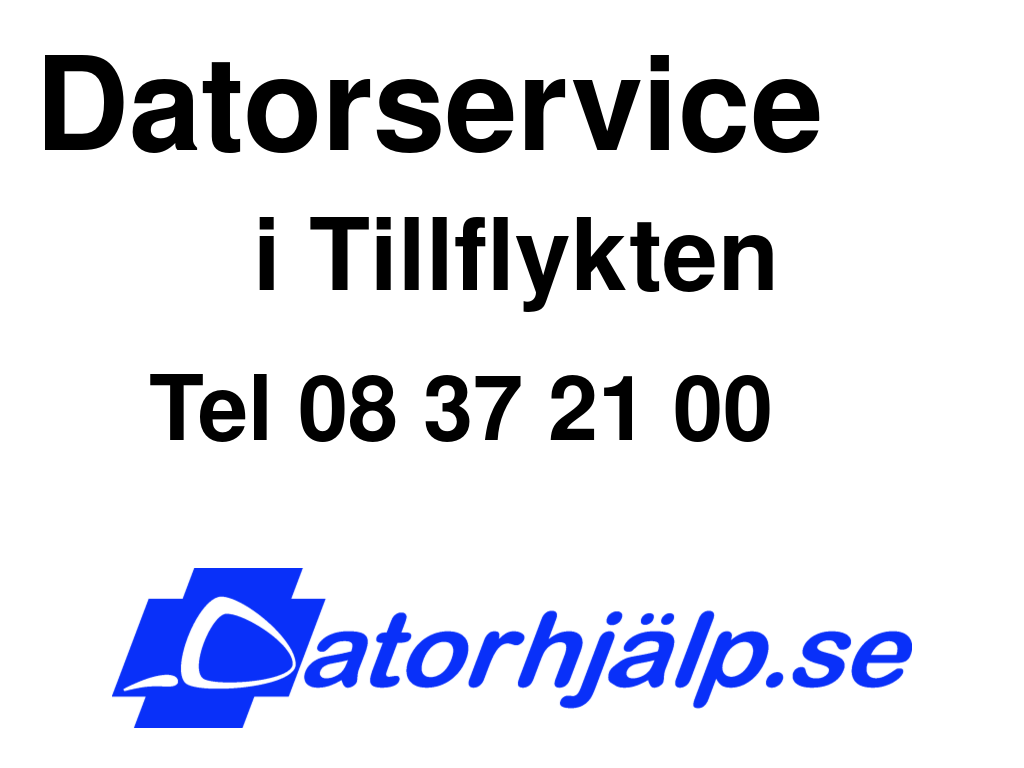 Datorservice i Tillflykten
