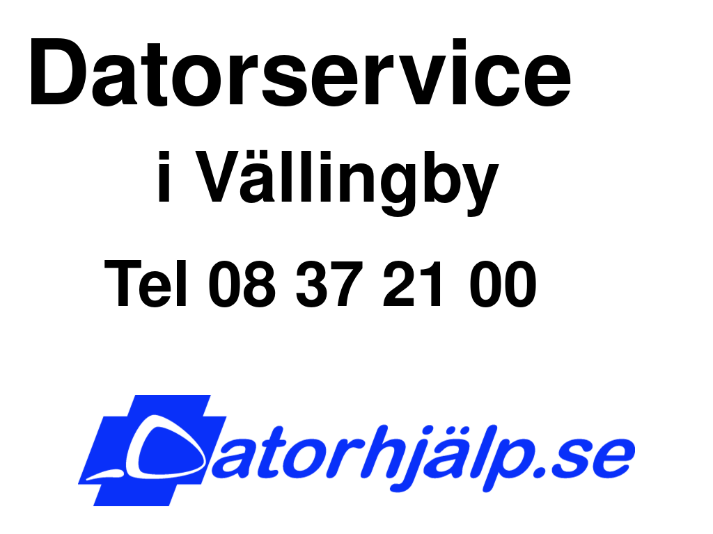 Datorservice i Vällingby
