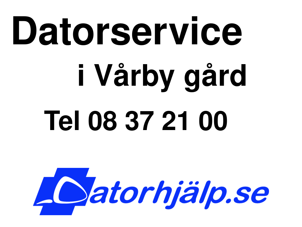 Datorservice i Vårby gård
