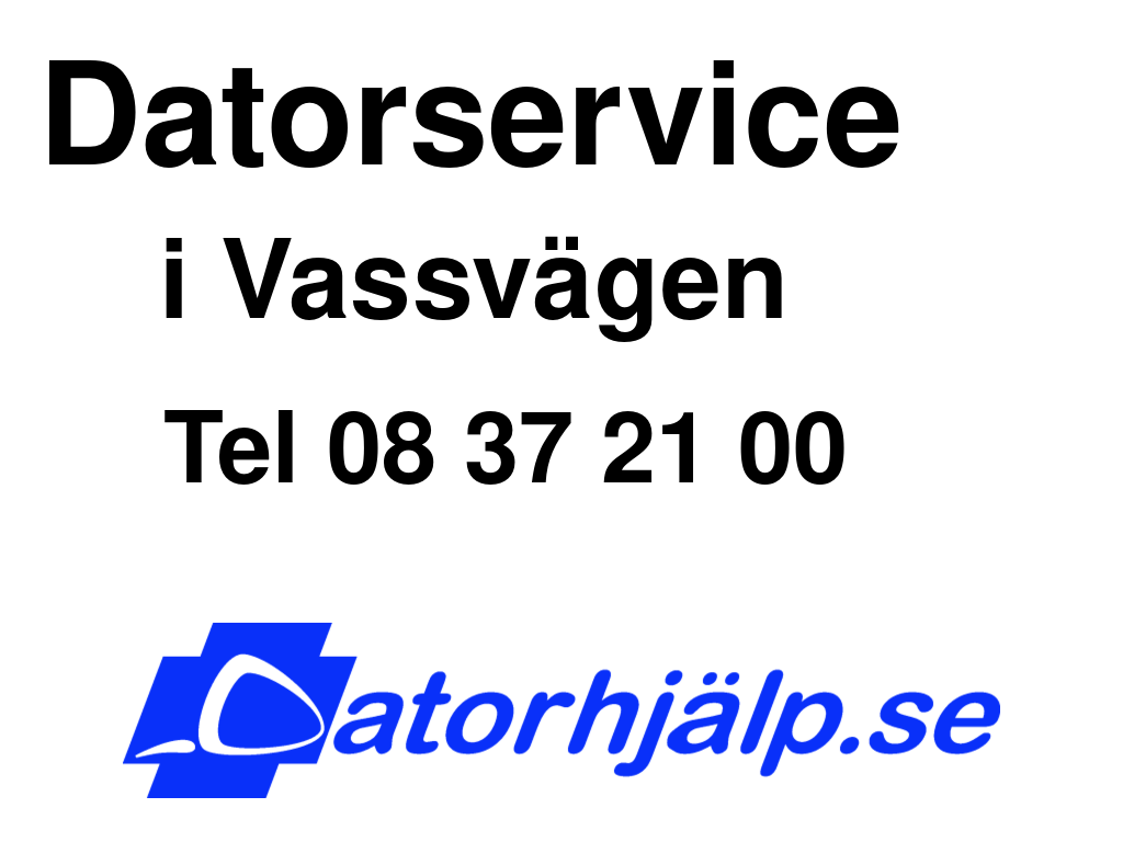 Datorservice i Vassvägen
