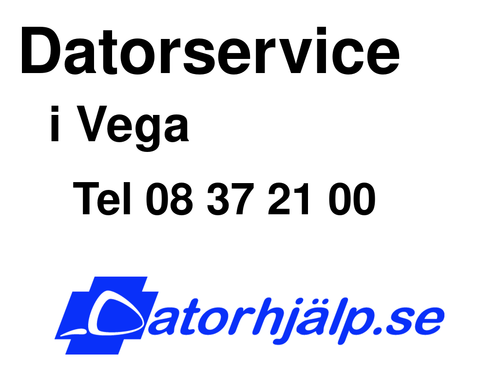 Datorservice i Vega 
