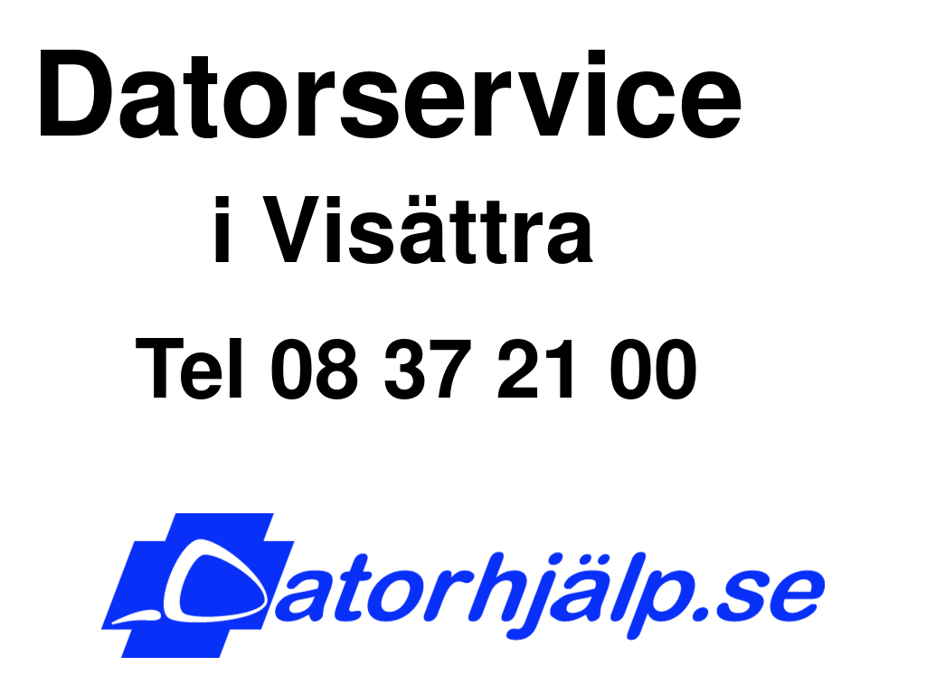 Datorservice i Visättra
